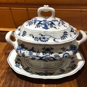 BLUE DANUBE TERRINE AND PLATE